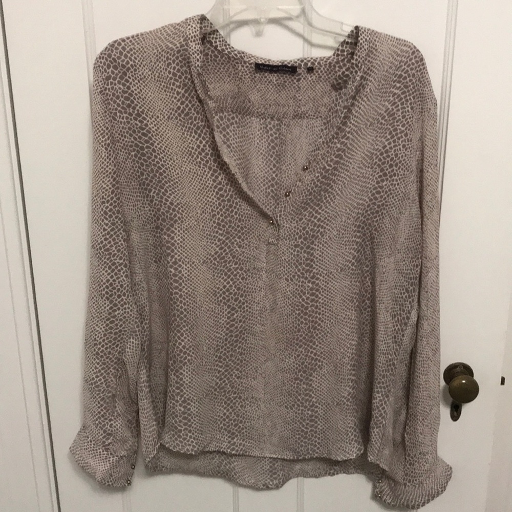 Snakeskin print blouse